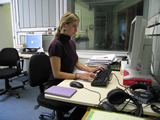 Woman at computer
